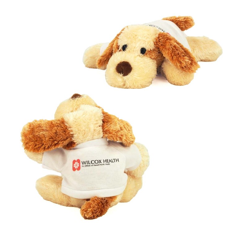 8" Scruff Dog with t-shirt and full color imprint 2