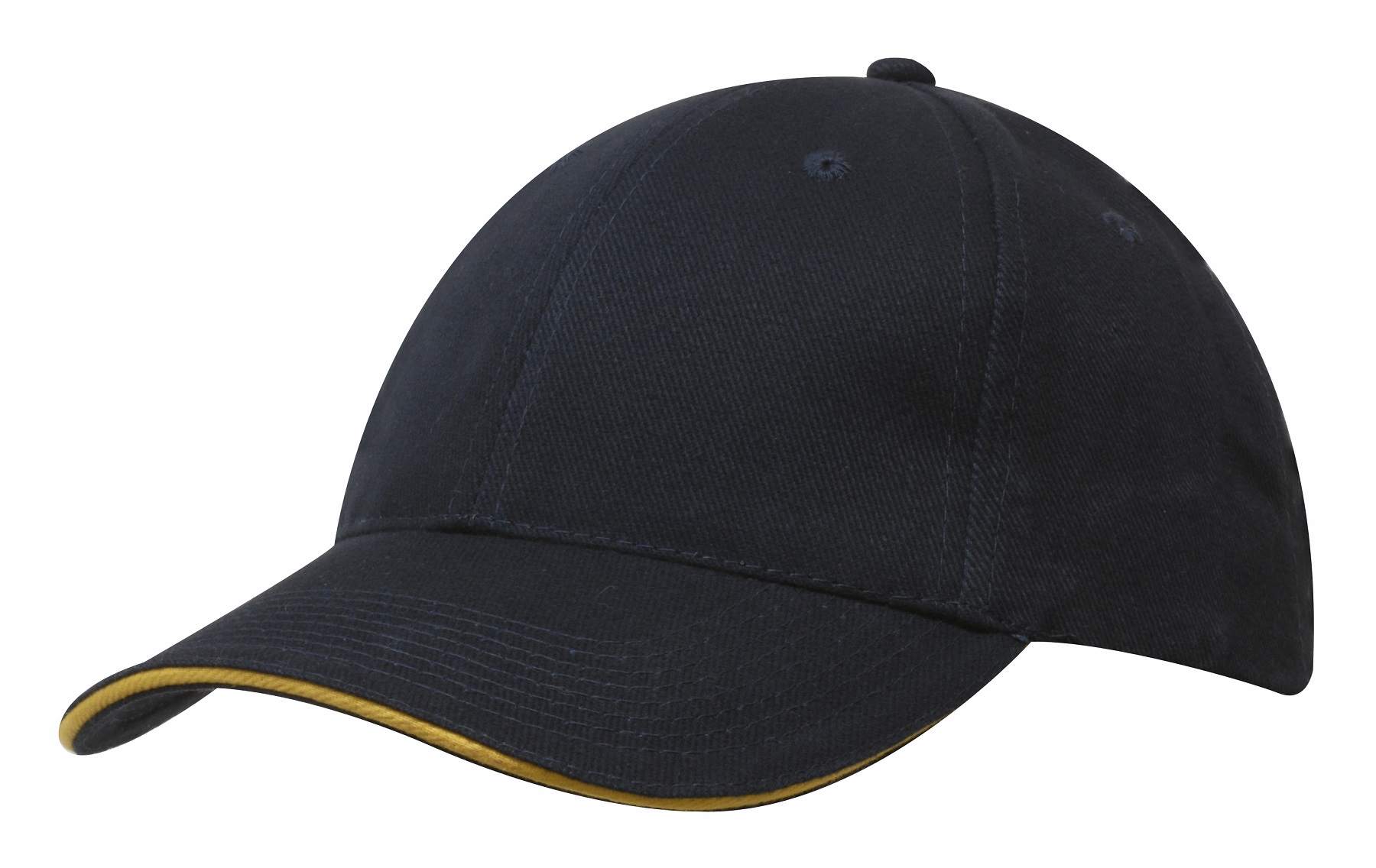 Brushed Heavy Cotton with Sandwich Trim Cap (Domestically Decorated) 33