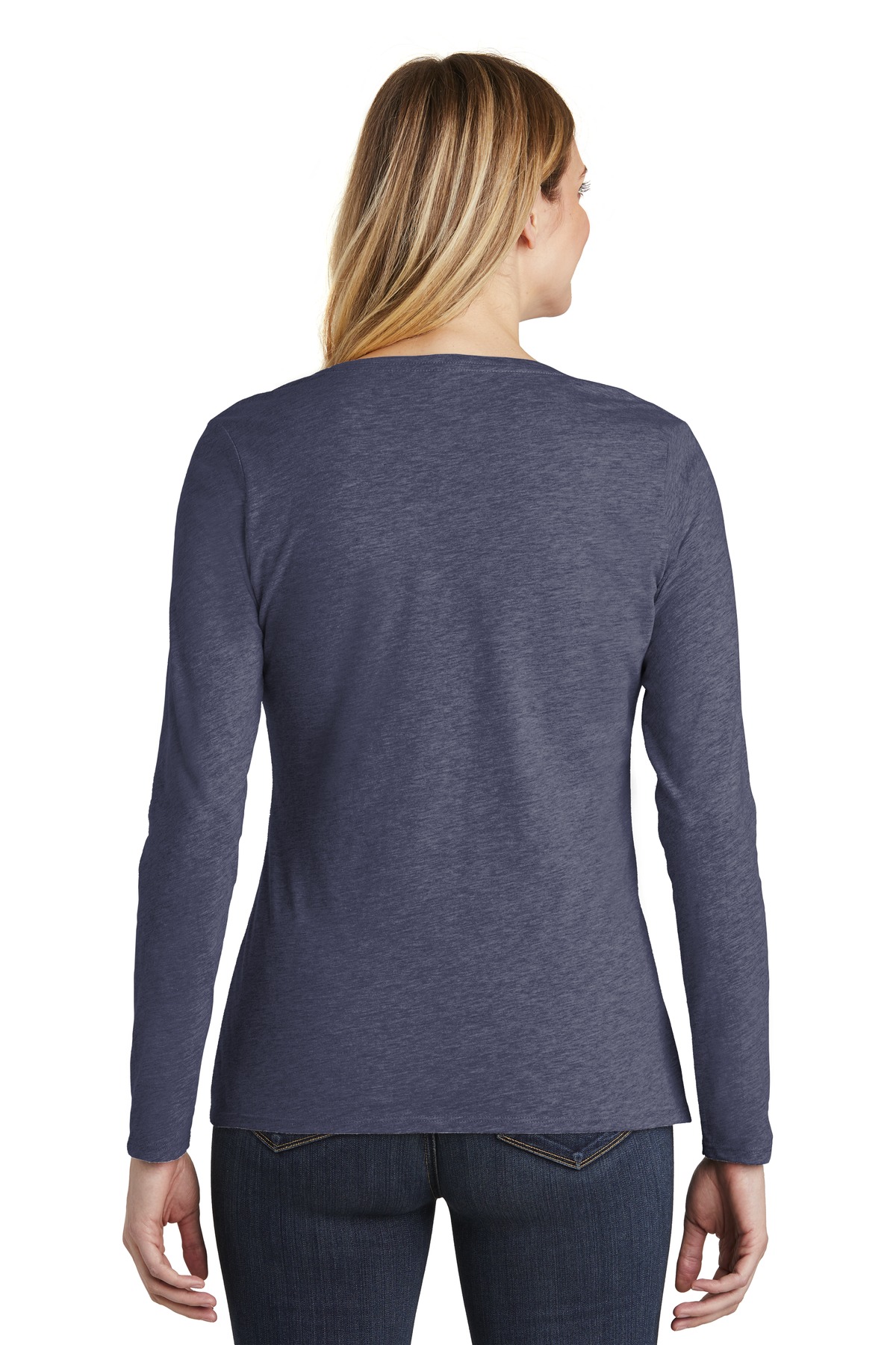 District Women's Very Important Tee Long Sleeve V-Neck. DT6201 27