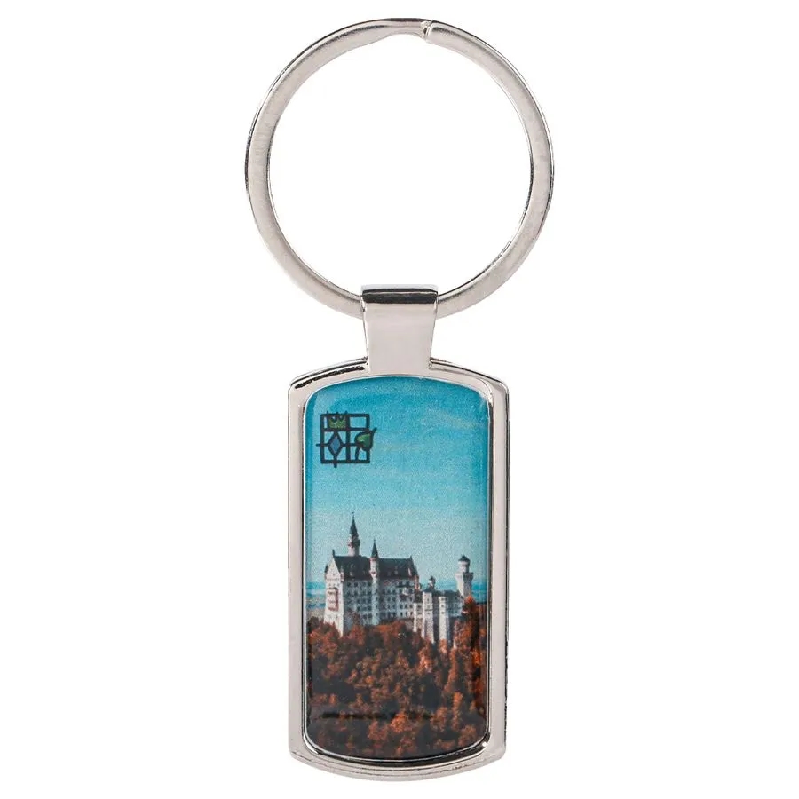 Straight Rectangle Metal Keychain 2
