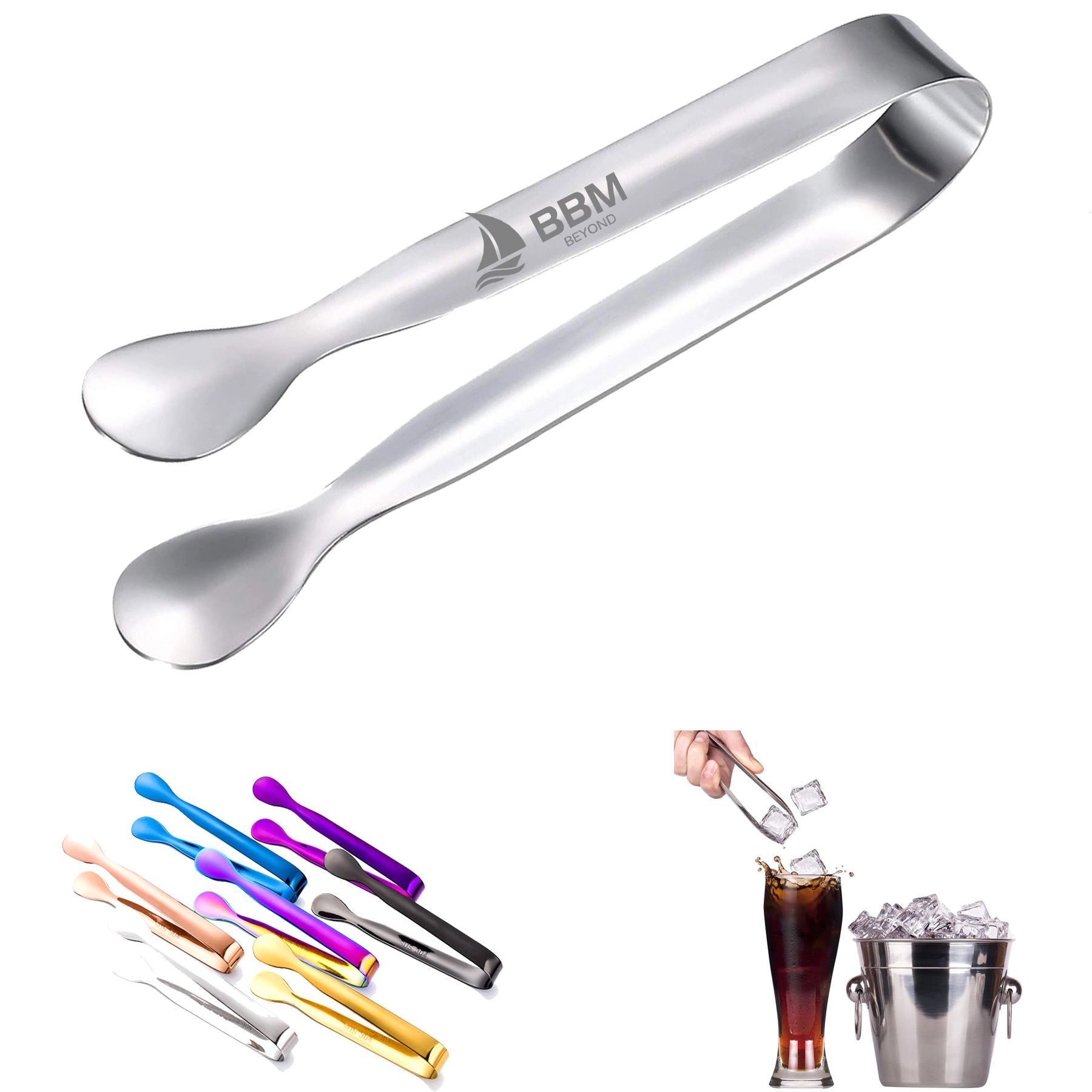304 Stainless Steel Cube Sugar Clip Ice Tong 4