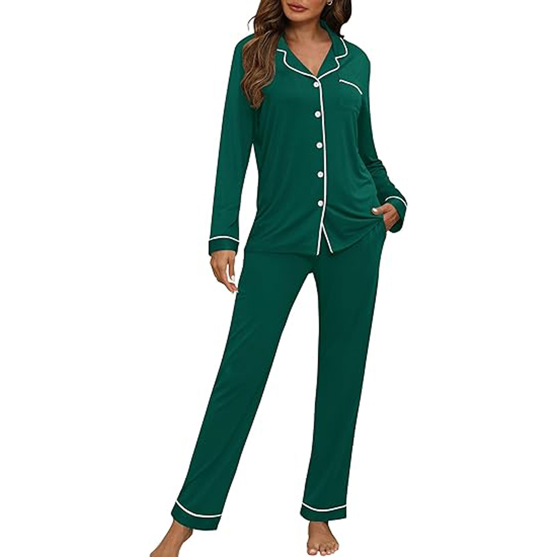 Women's Long Sleeve Pajama Set 35
