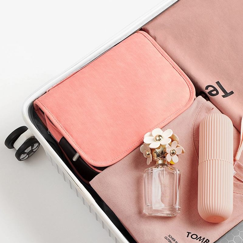 PU Hanging Travel Toiletry Bag & Makeup Cosmetic Organizer 6