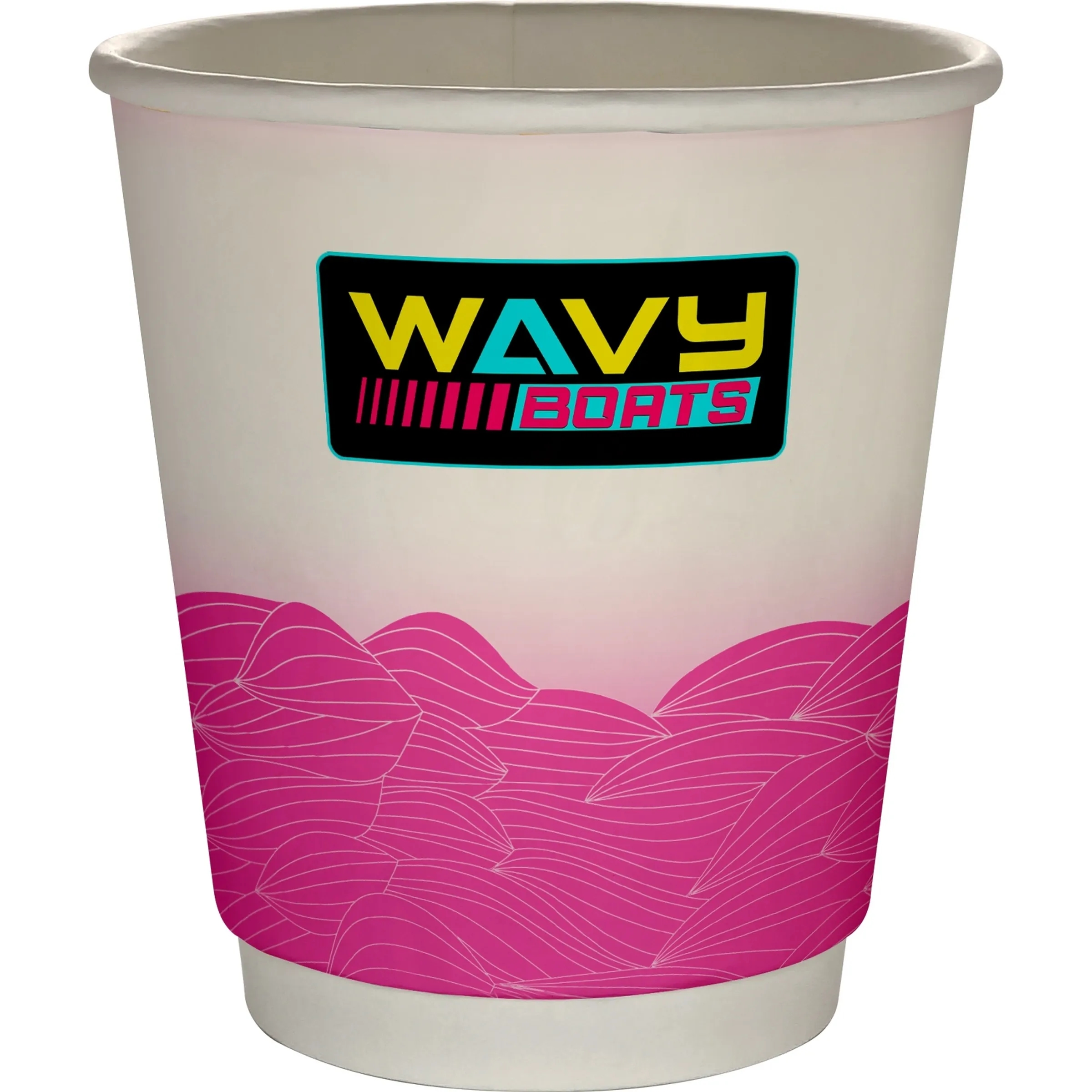 10 oz Full Color Turbulent Waves Insulated Paper Cup 23