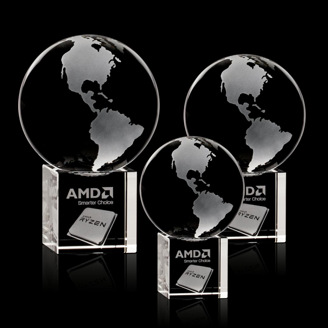 Globe on Cube 3D Award 4