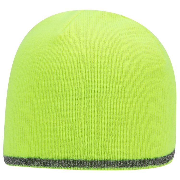 OTTO CAP 9" Classic Knit Beanie w/ Reflective Stripe 3
