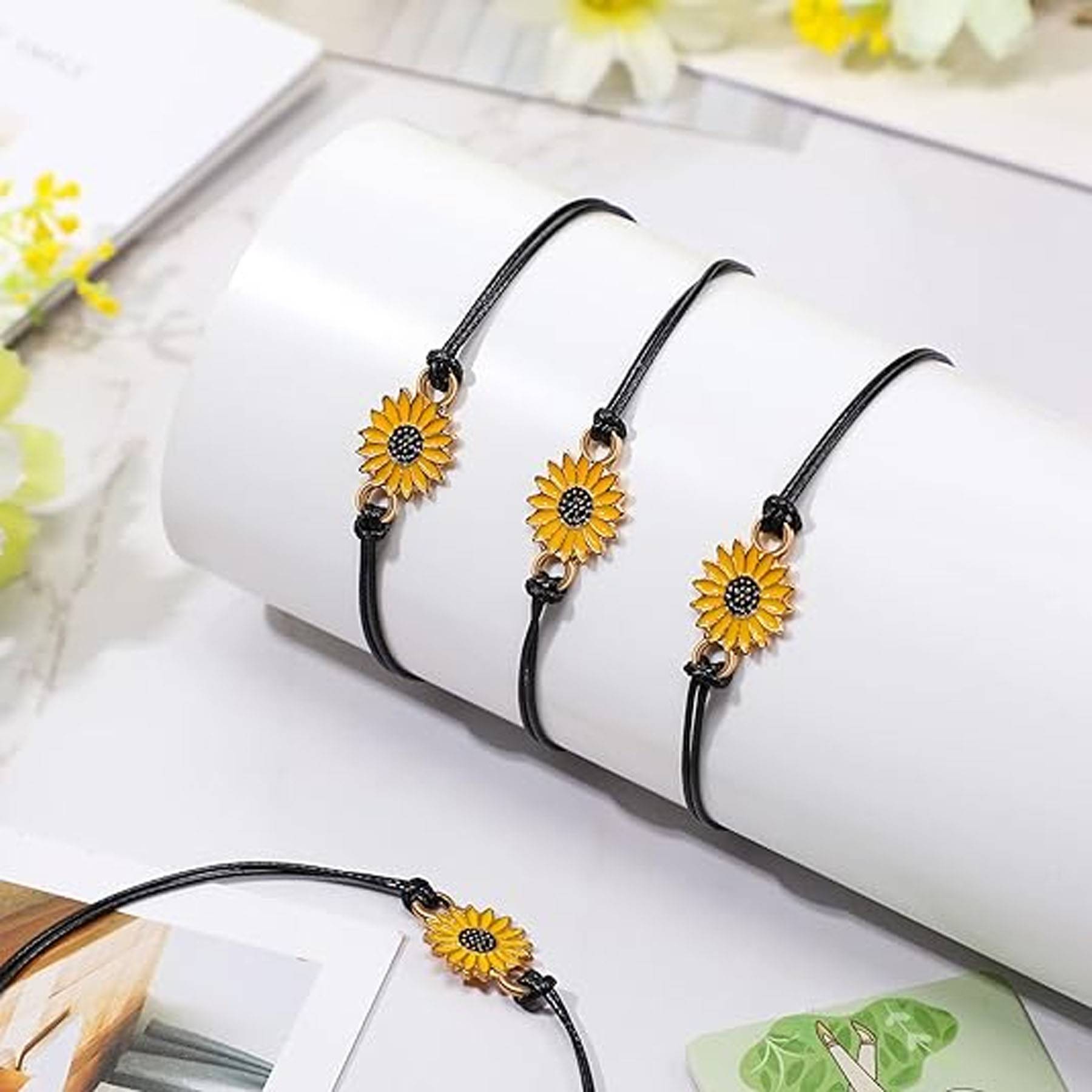 Handmade Sunflower Bracelets 4