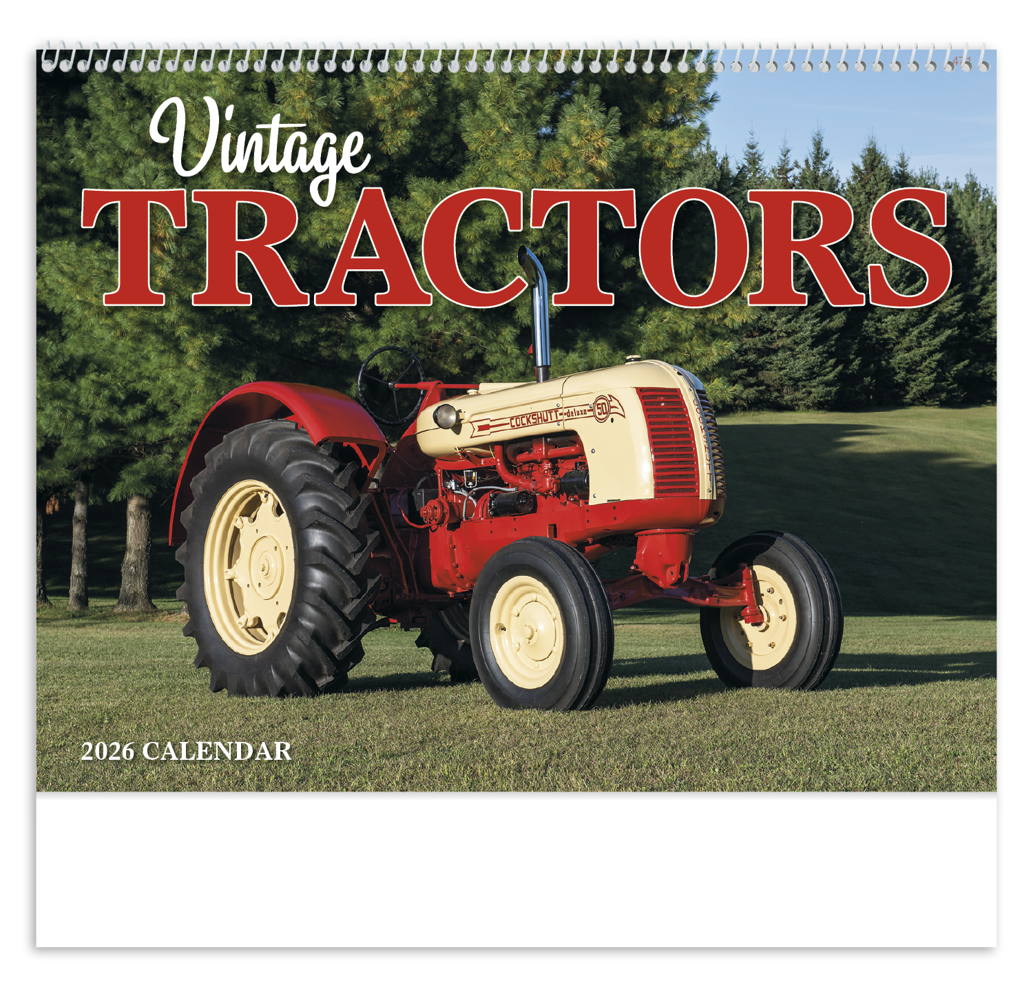 HotLine® Products Vintage Tractors Appointment Calendar - Spiral 12
