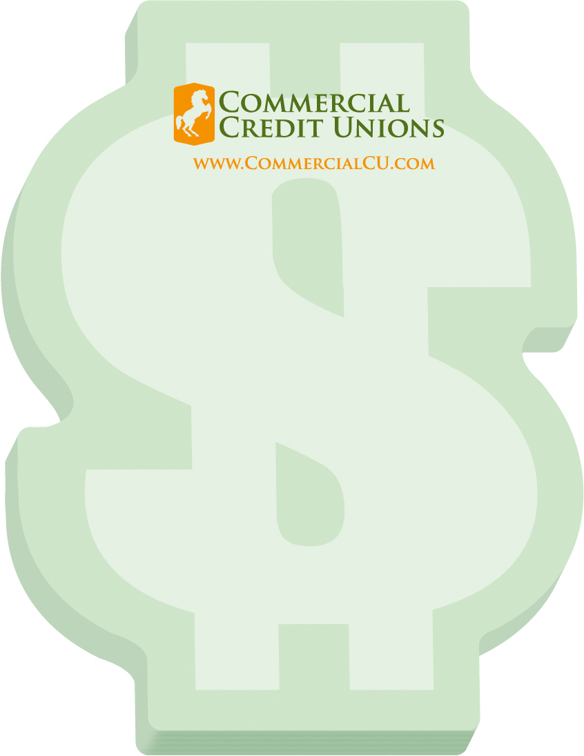 Souvenir® Sticky Note™ 4" x 3" Die Cut Pad, 50 sheet 63