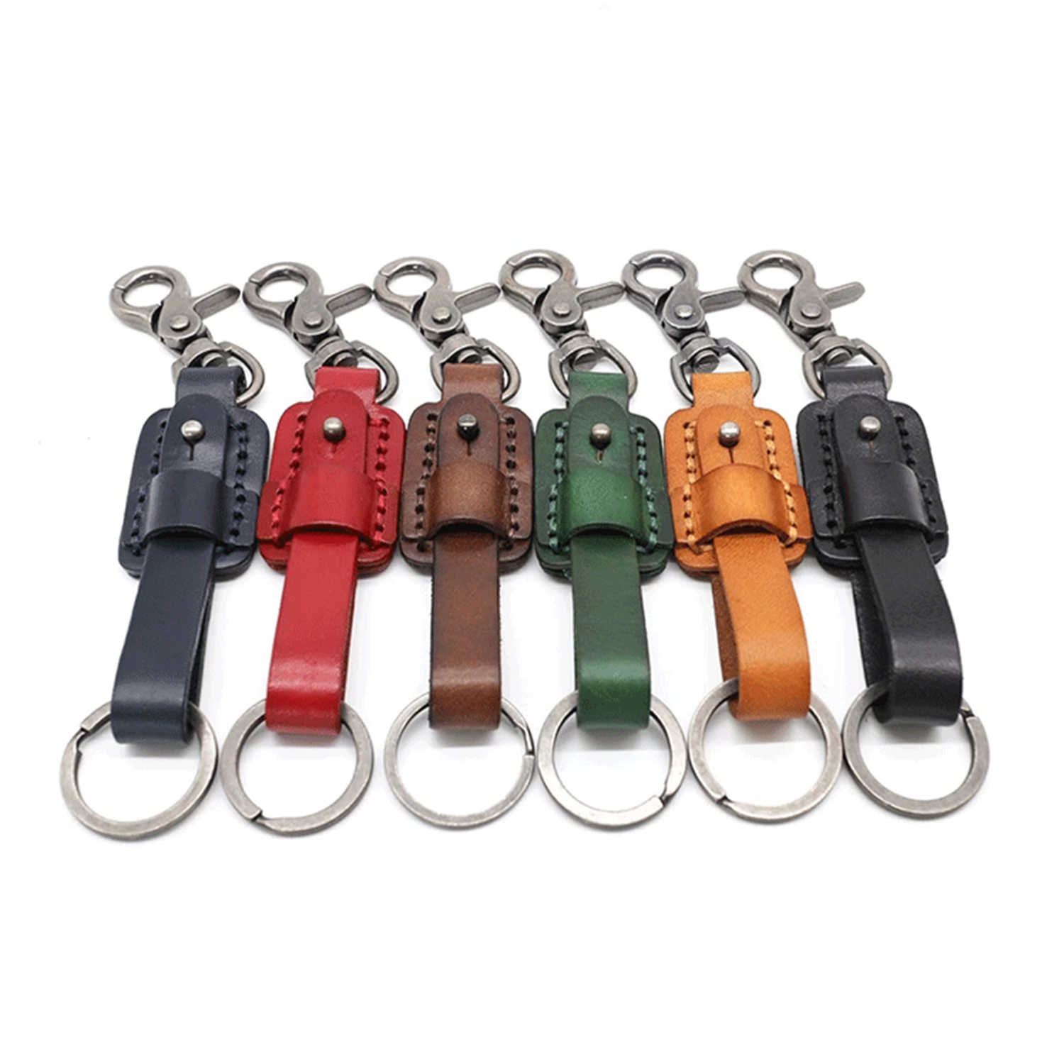 Creative Leather Car Vintage Keychain 3