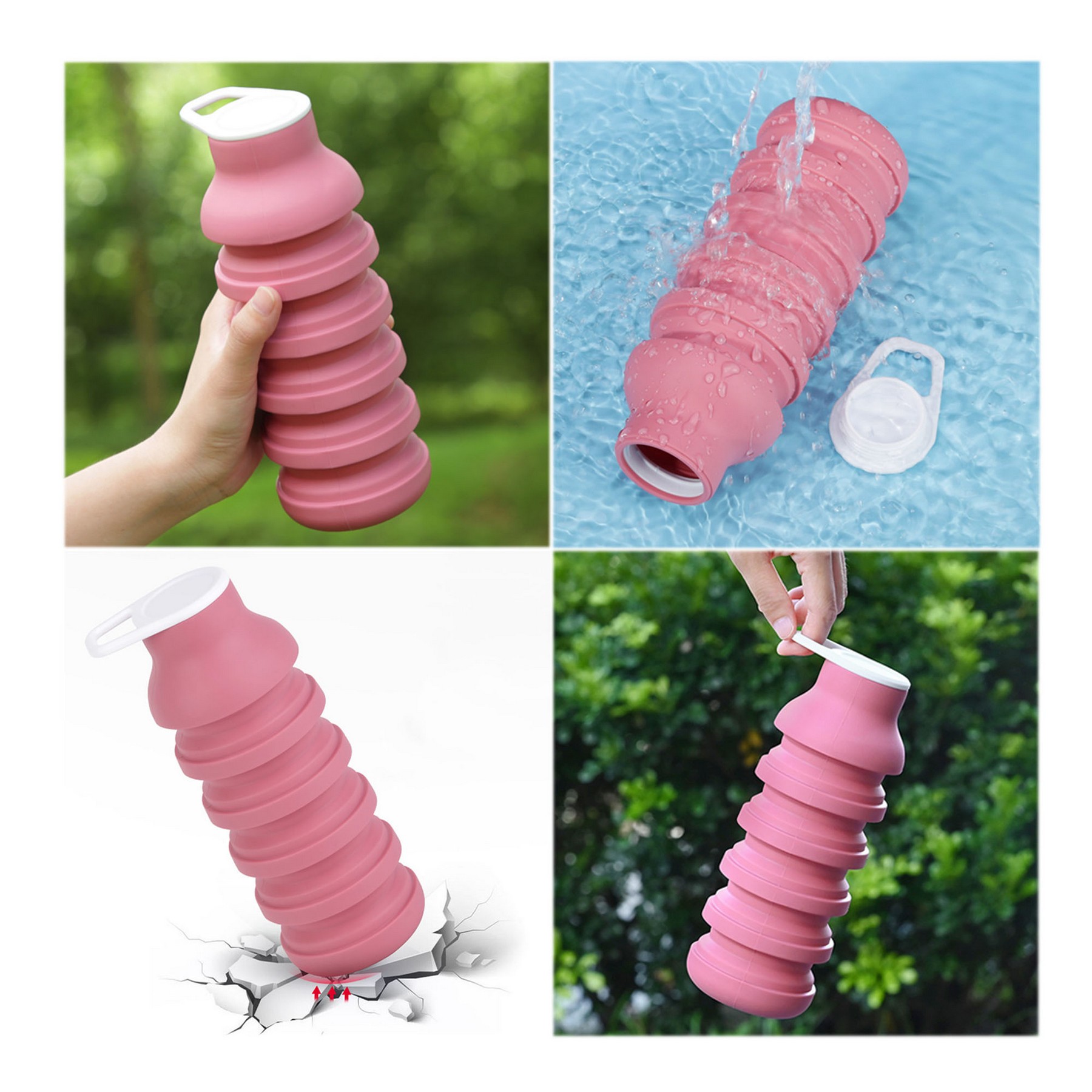 Portable Water Bottle Comes With Mountaineering Buckle 5
