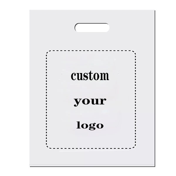 Die Cut Handle Plastic Bags - 15" x 12" 5