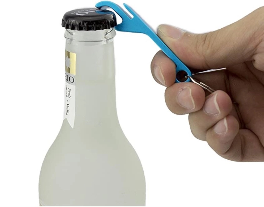 Aluminum Bottle Opener With Key Ring 1