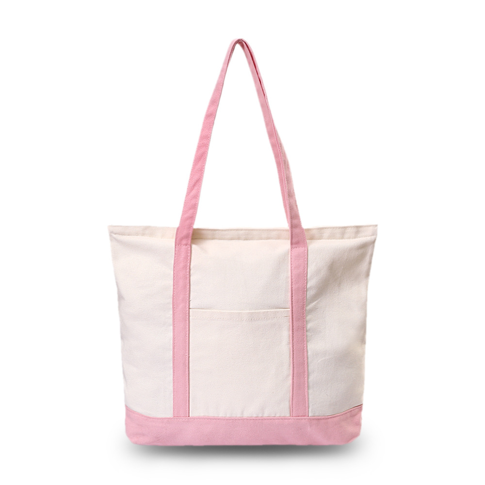 Natural Canvas Beach Tote Medium Bags, custom tote bag with logo imprint 1