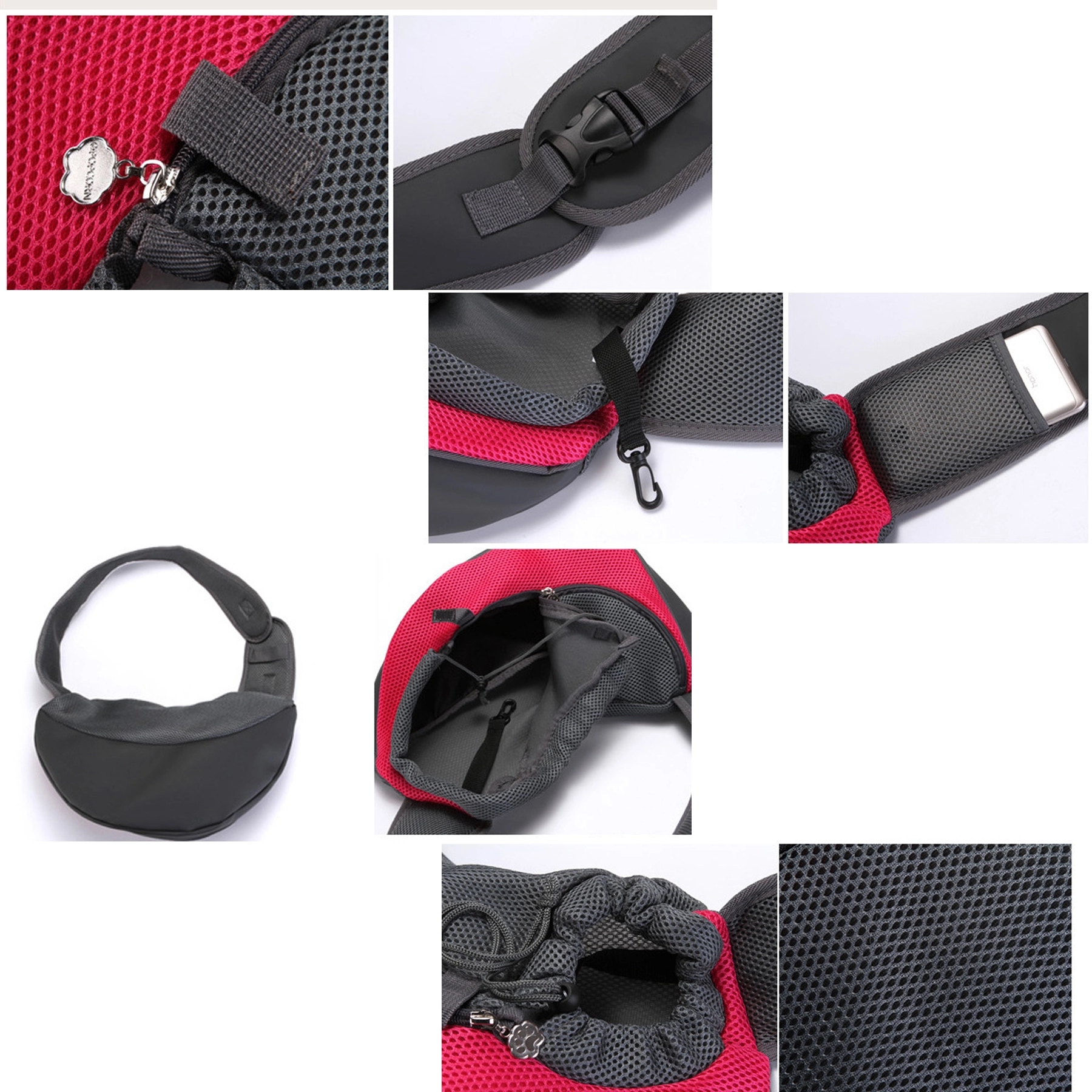 Pet Dog Backpack Sling Carrier Bag For Small Cat 12