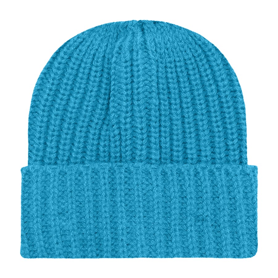 Chunky Ribbed Cuffed Beanie with Custom Logo - 100% Acrylic 30