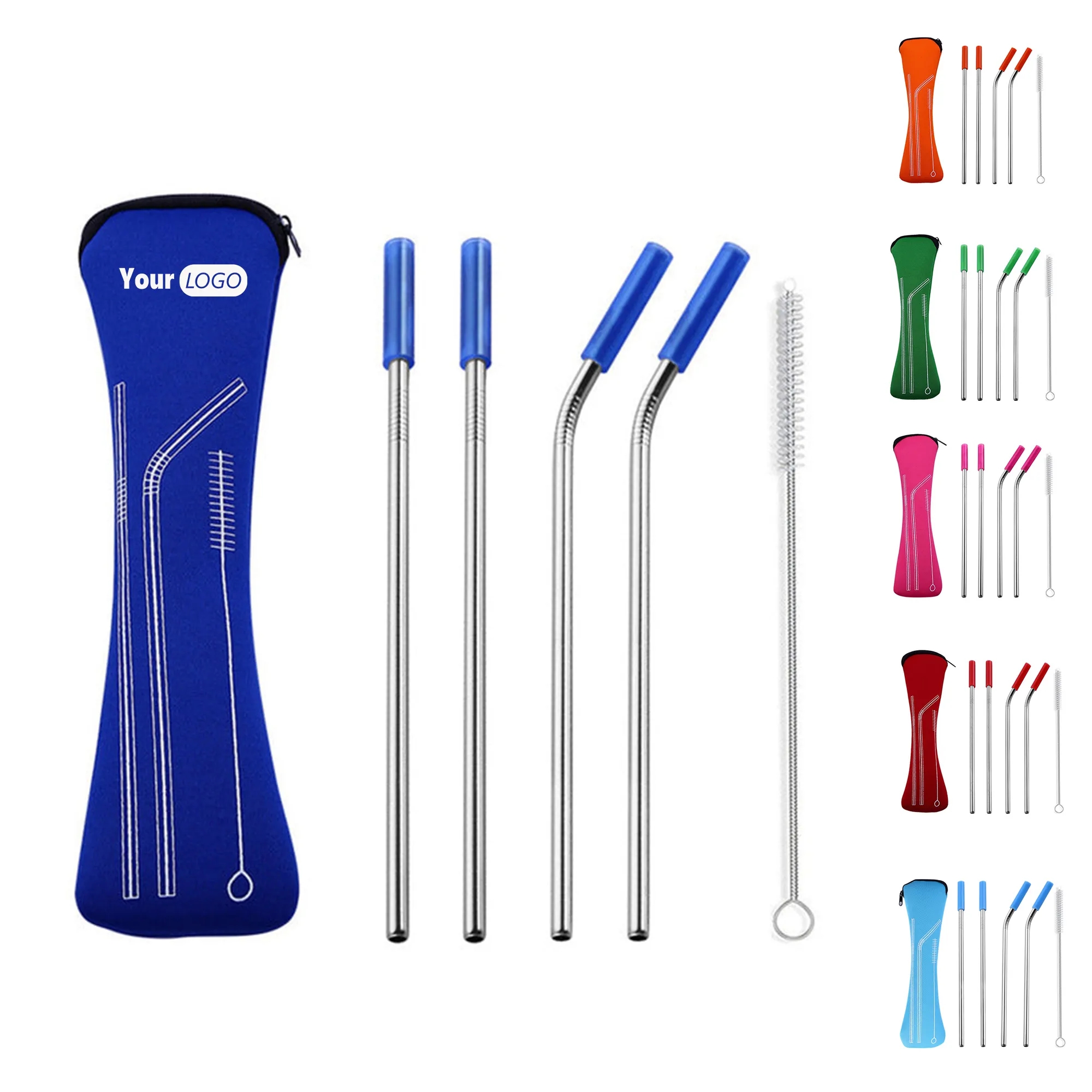 Reusable Stainless Steel Straw Set 1