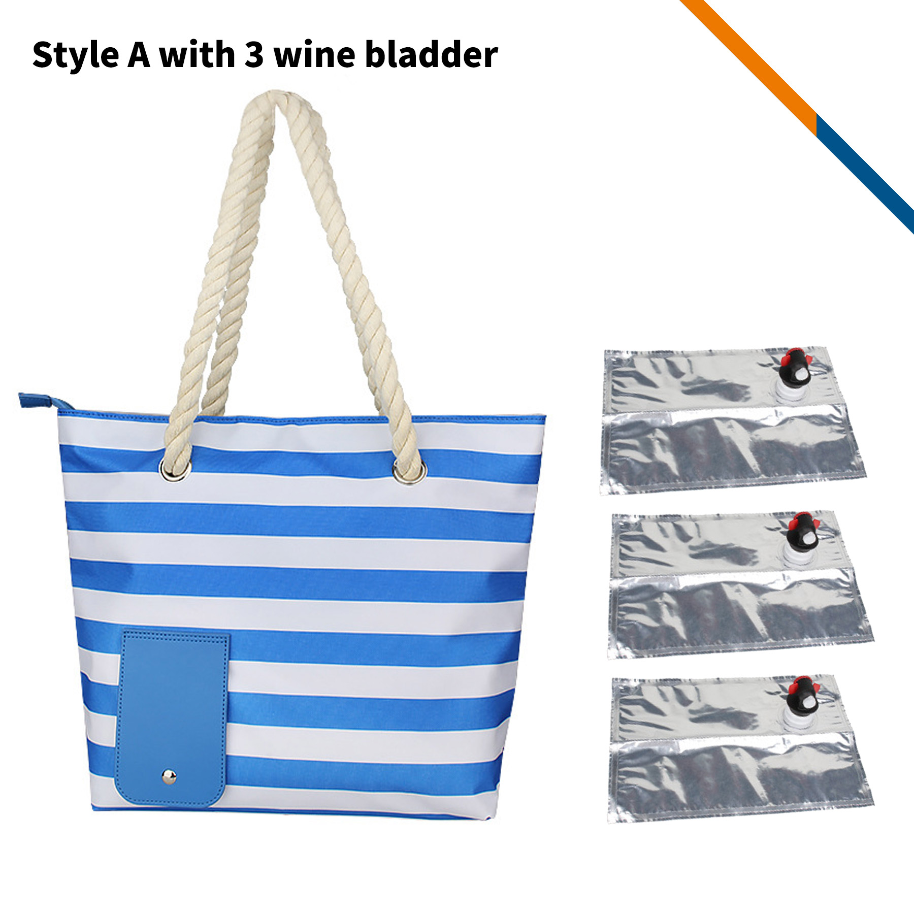 Vinzo Beach Wine Cooler Tote Bag 5