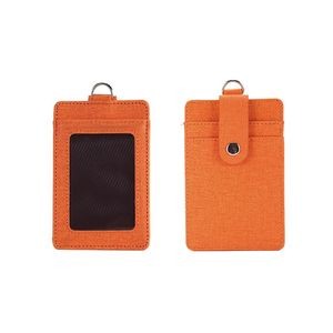 Slide Open Plastic Portrait Lanyard Card Holder 8