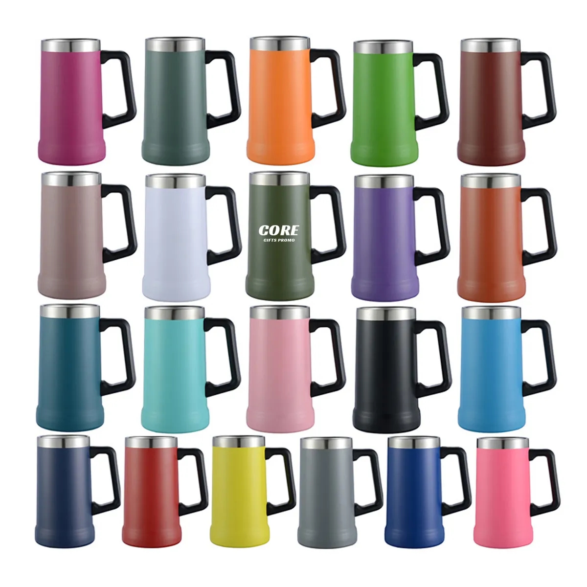 24oz Stainless Steel Beer Mug with Handle 3