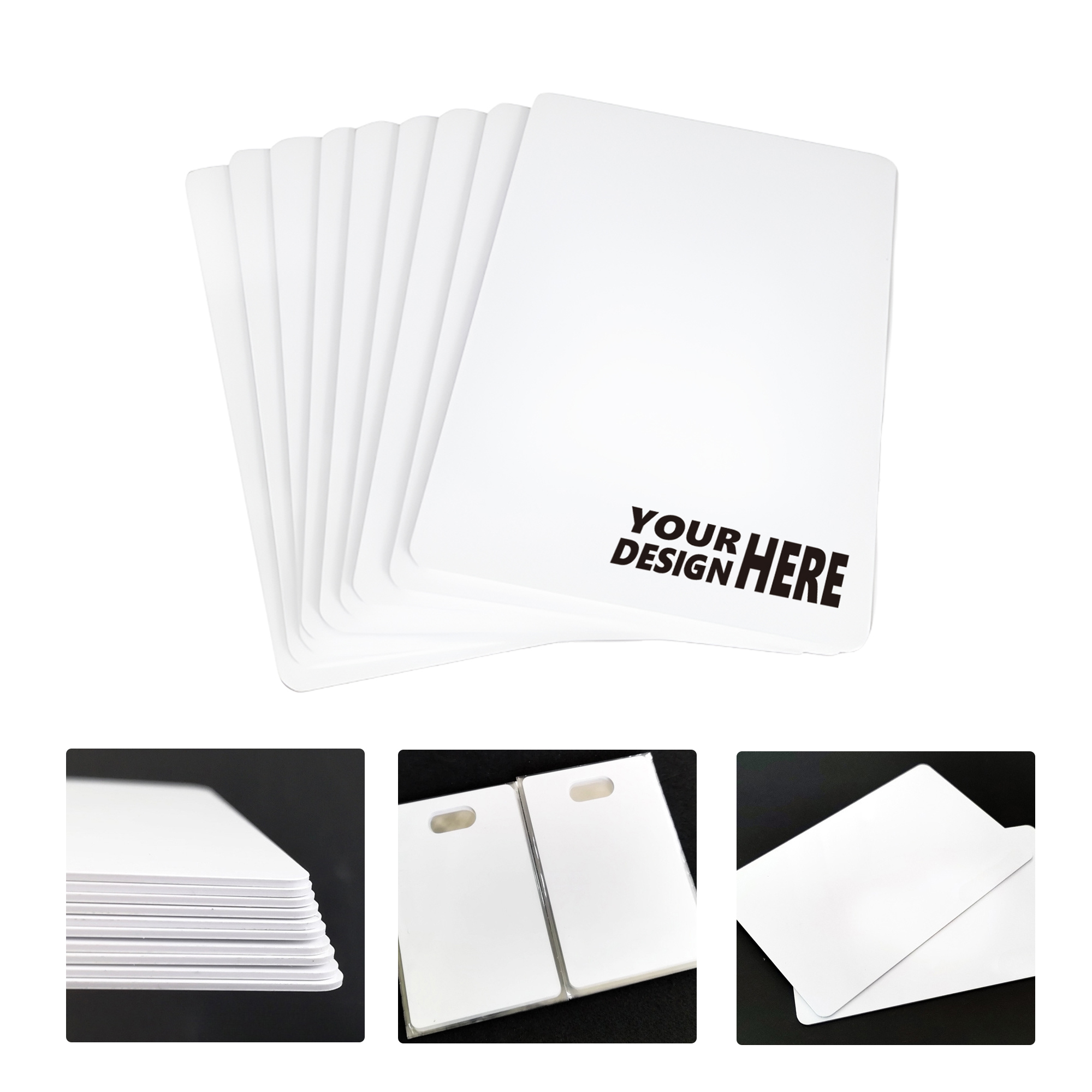 MOQ50 Custom Fudan IC White Card With Logo 2