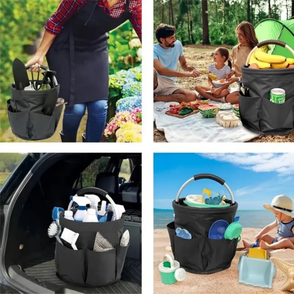 Foldable Garden Tool Storage Basket 14
