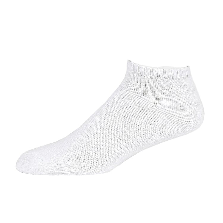 Men's No-Show Sports Socks - White Size 9-11 2