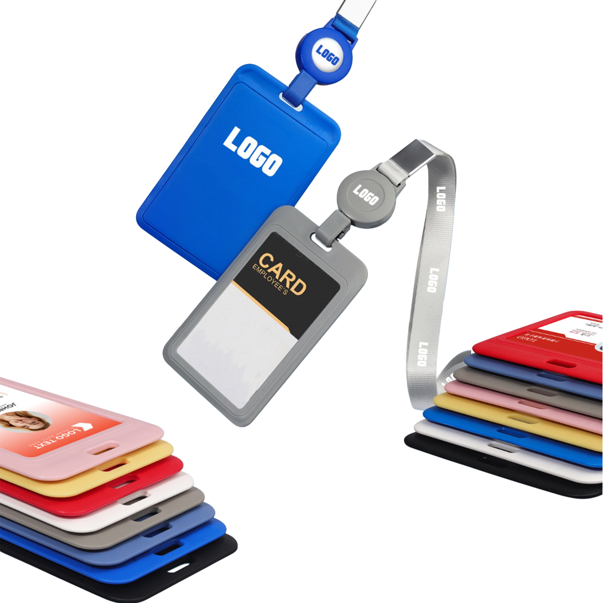 Work Badge Card Retractable Holder 4