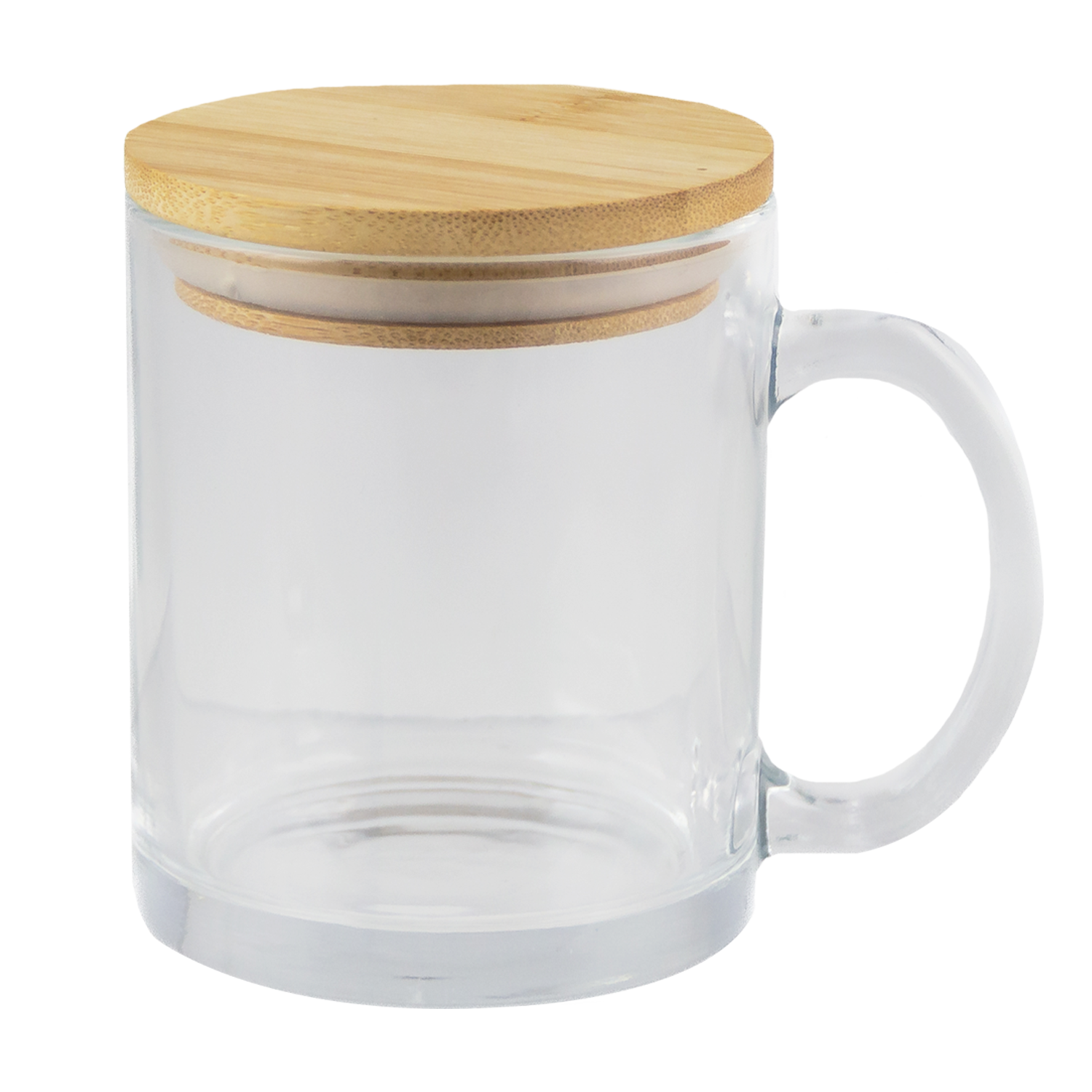 Cozy 11 oz Glass Mug/bamboo Lid 3