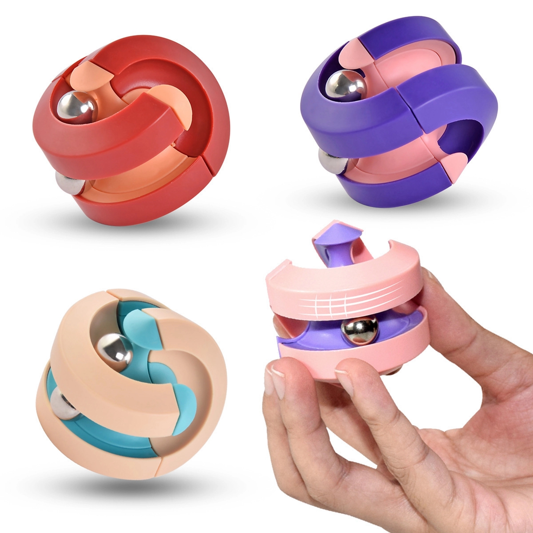 Fidget Pinball Gyro Cube Toy 11