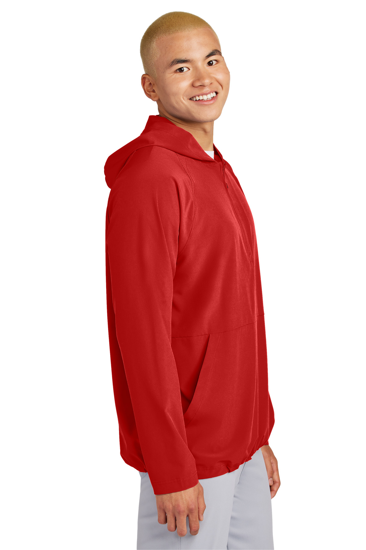 Sport-Tek Repeat 1/2-Zip Long Sleeve Hooded Jacket JST488 16