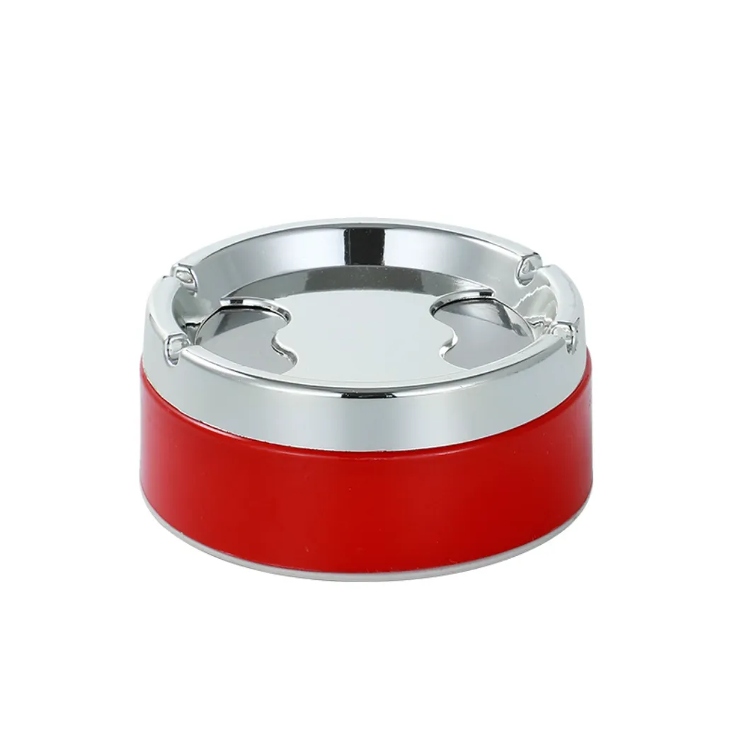 Portable Stainless Steel Odorless Windproof Ashtray With Lid 7