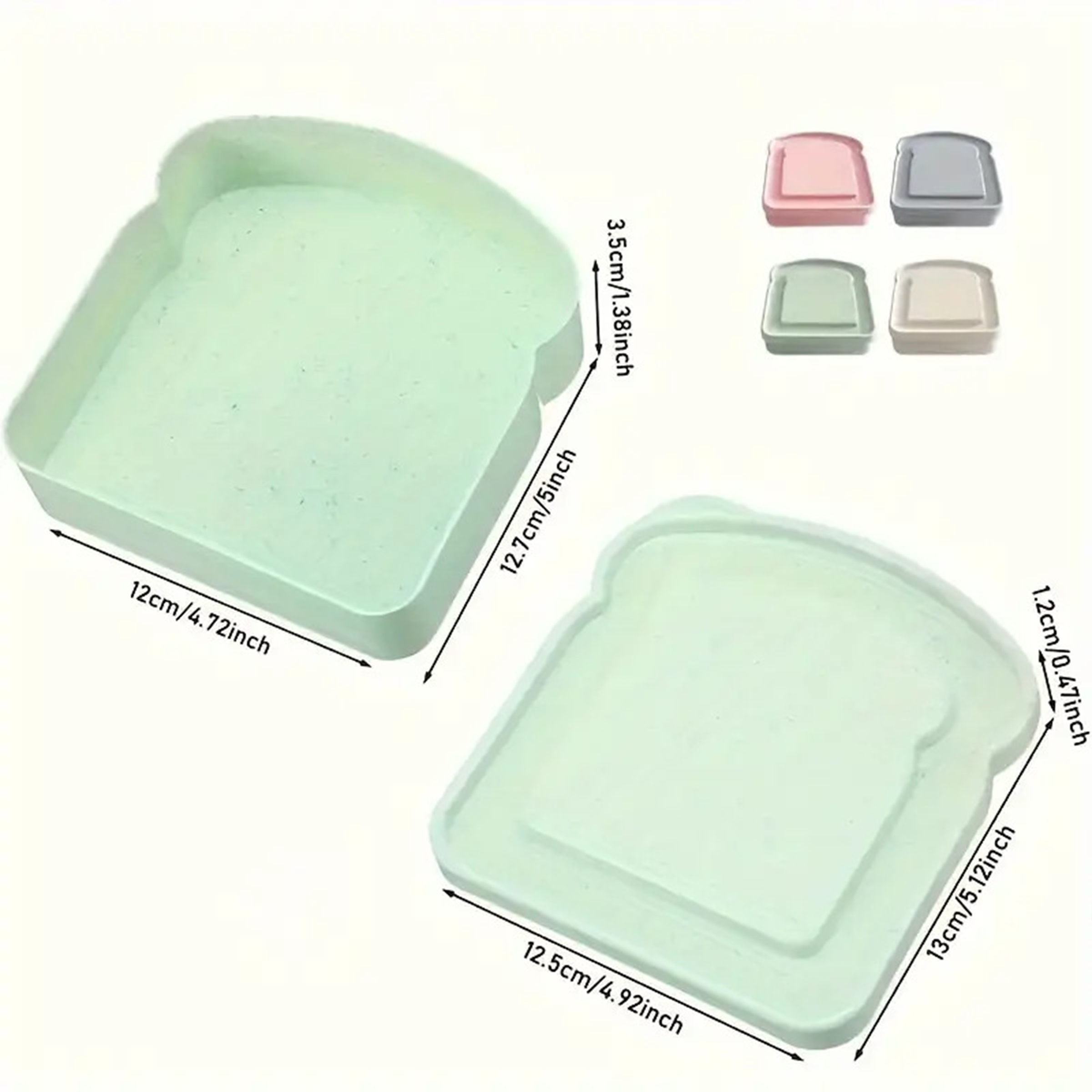 Plastic Large Capacity Portable Bento Box 5
