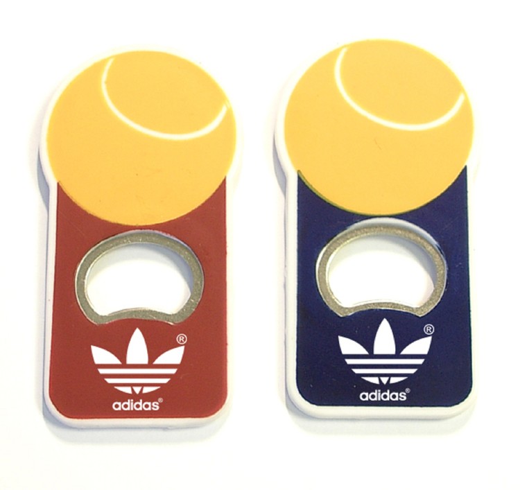 Jumbo size tennis ball shape magnetic bottle openerr