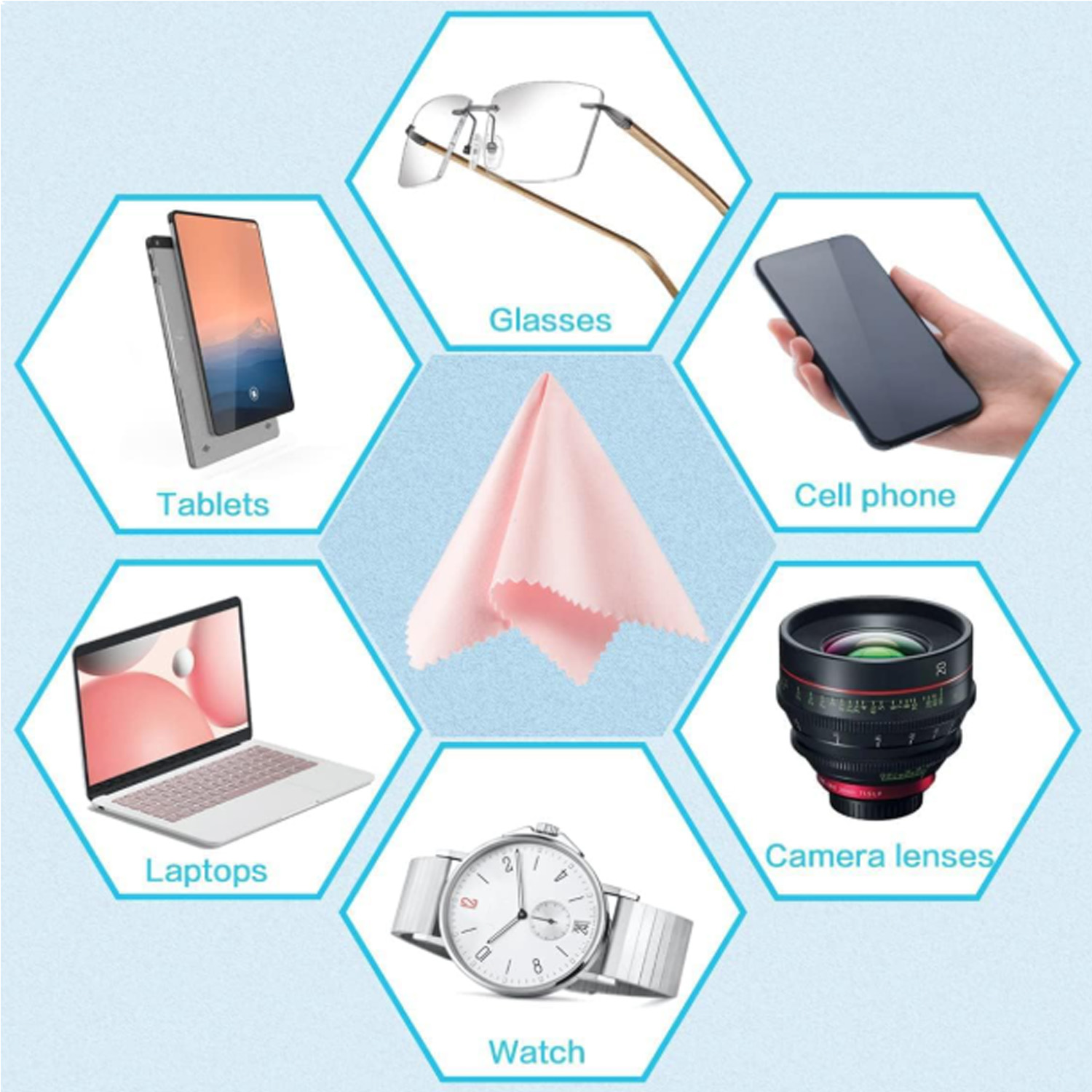 Full-Color Microfiber Cleaning Cloth with Clear Case 3