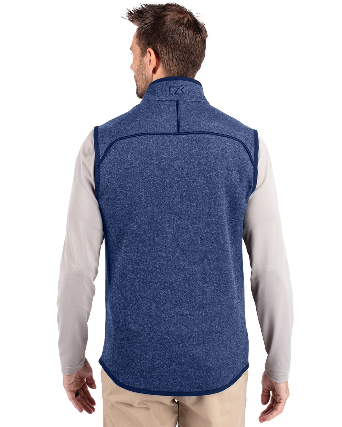 Cutter & Buck Mainsail Sweater-Knit Mens Full Zip Vest 40