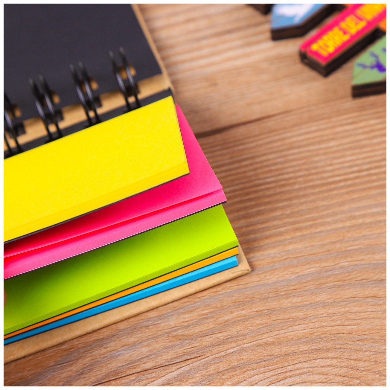 Kraft Cover Mini Notebook with Sticky Notes 8