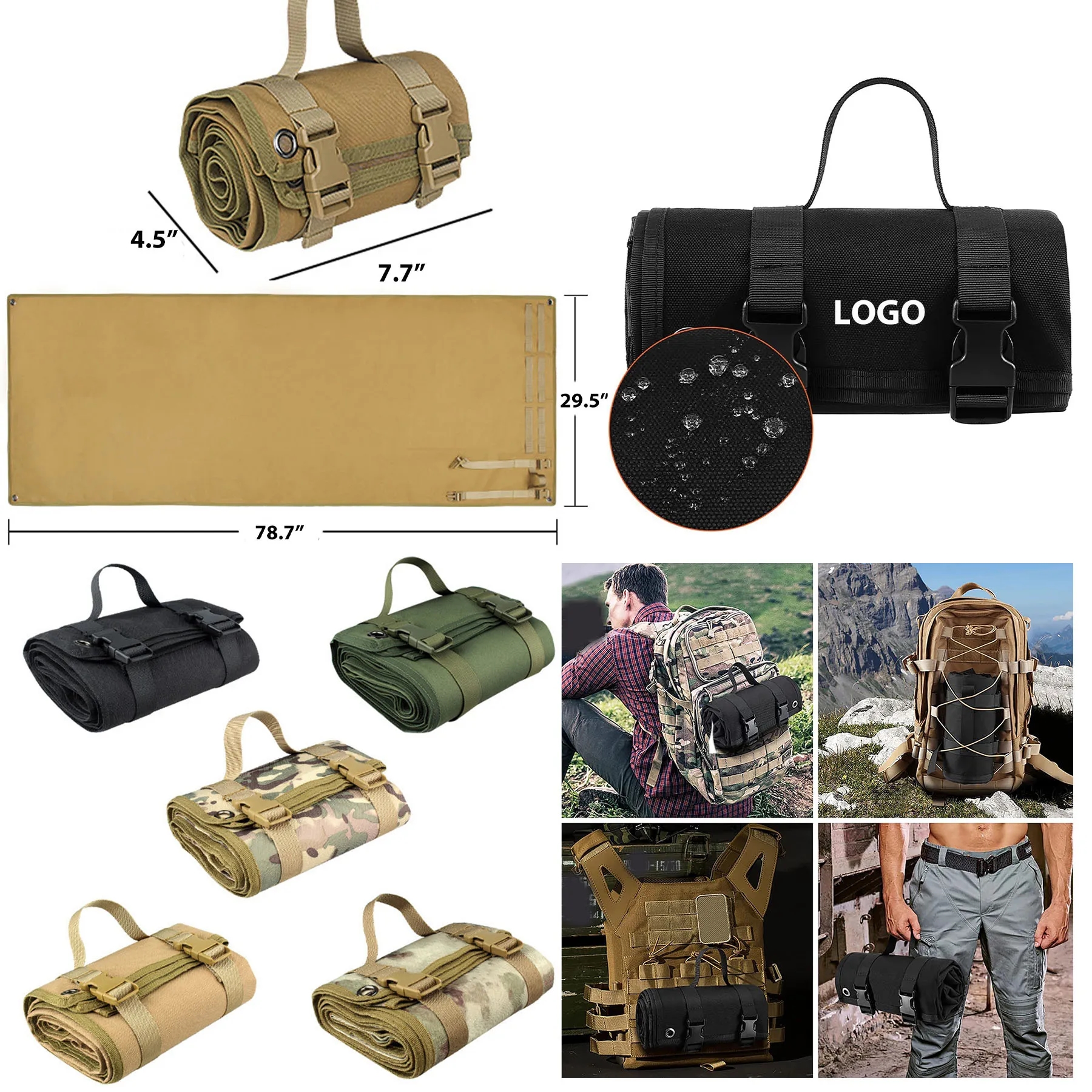 Tactical Shooting Mat with Waterproof Oxford Fabric 6