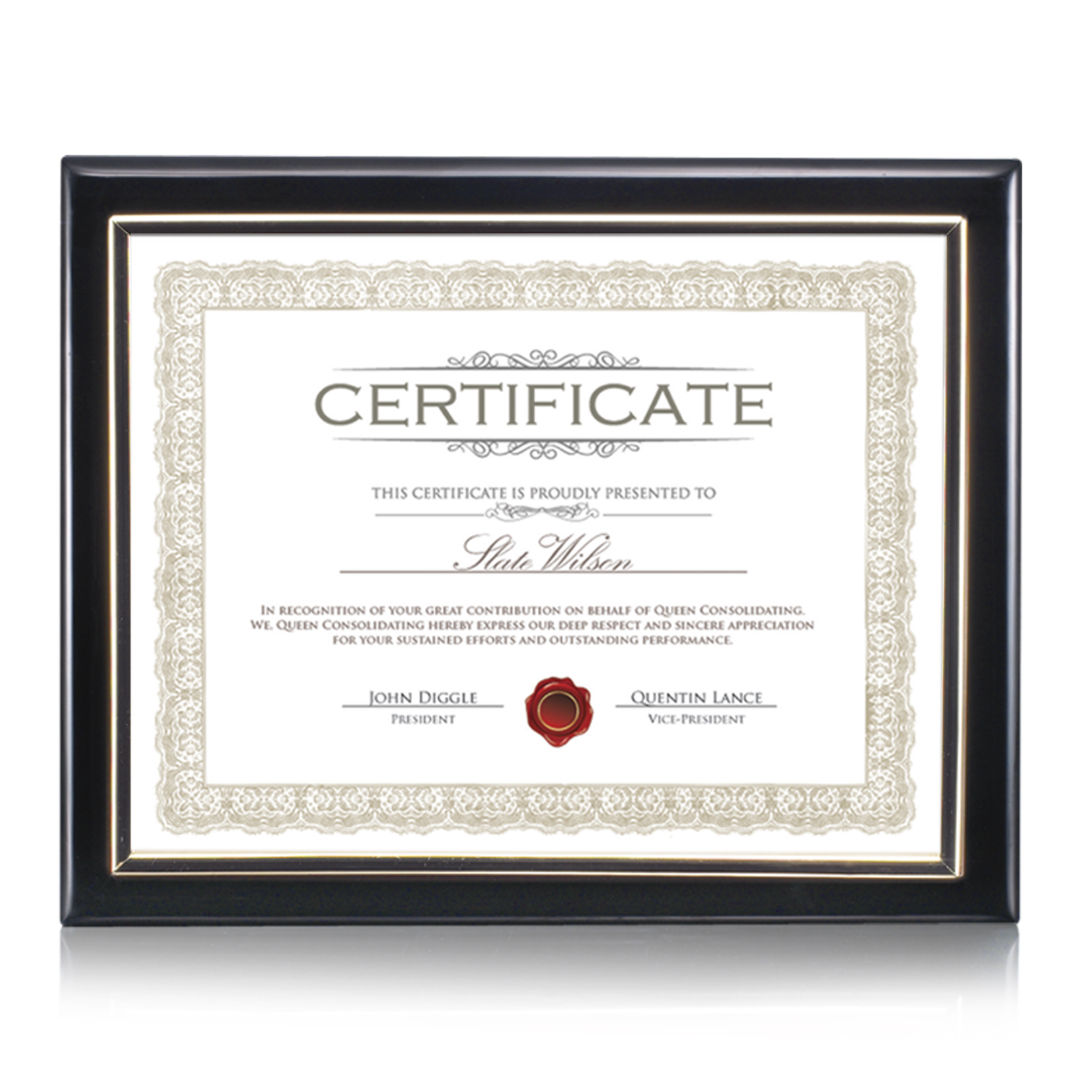 Oakleigh Certificate Holder - Black 4