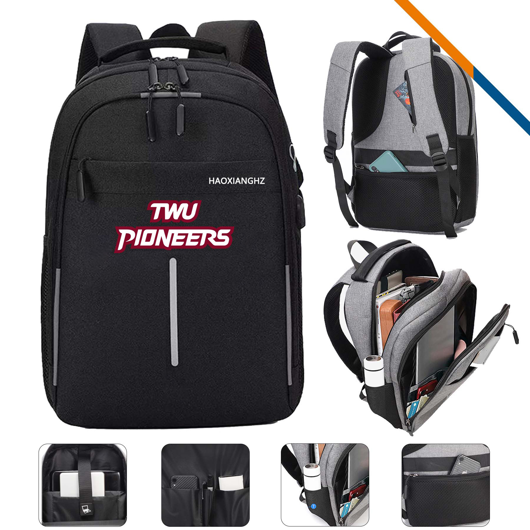 Yerk Business Backpack With External USB Port 1
