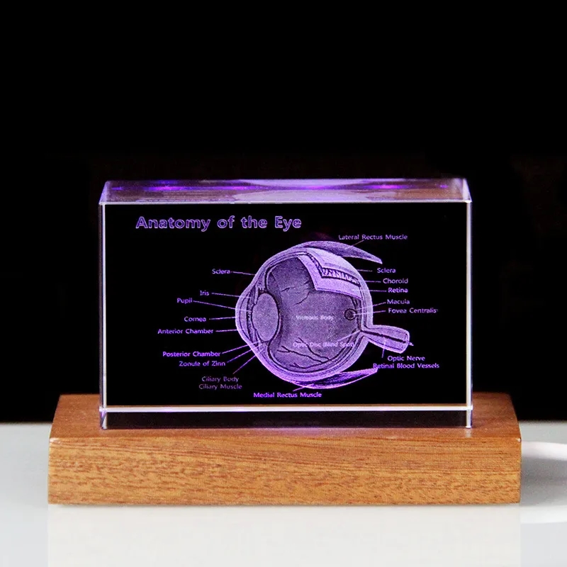 Custom 3D Crystal Photo with LED Light Base 2