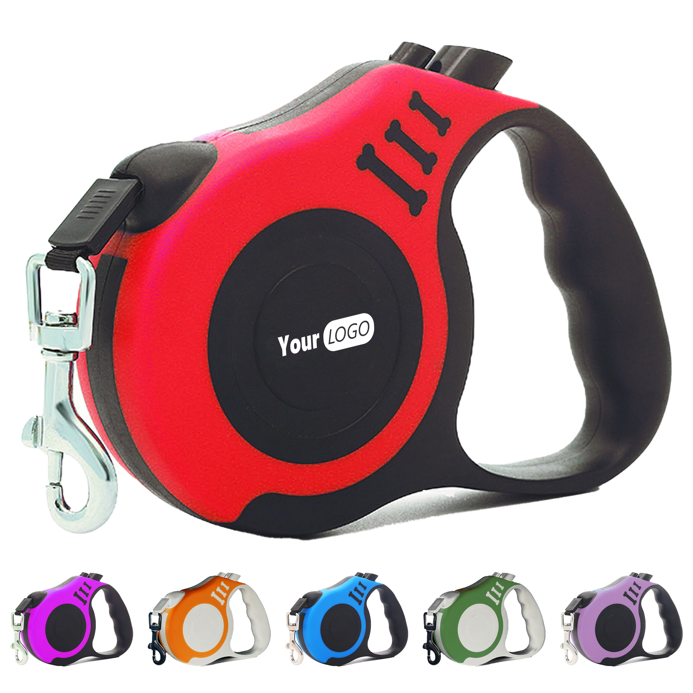 Plastic Stylish And Reliable Retractable Dog Leash 2