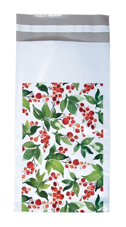 Holly Seasonal Predesigned Poly Mailer (6.75" X 12") 3