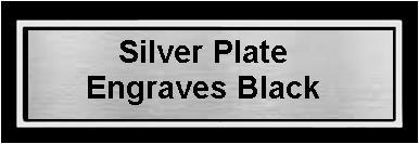 3" x 9" Silver Border Cast Aluminum Plaque 2