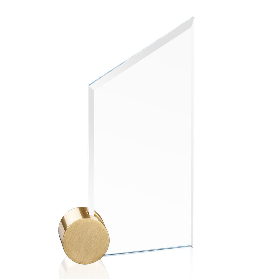 Cooper VividPrint™ Award - Starfire/Gold Circle 6