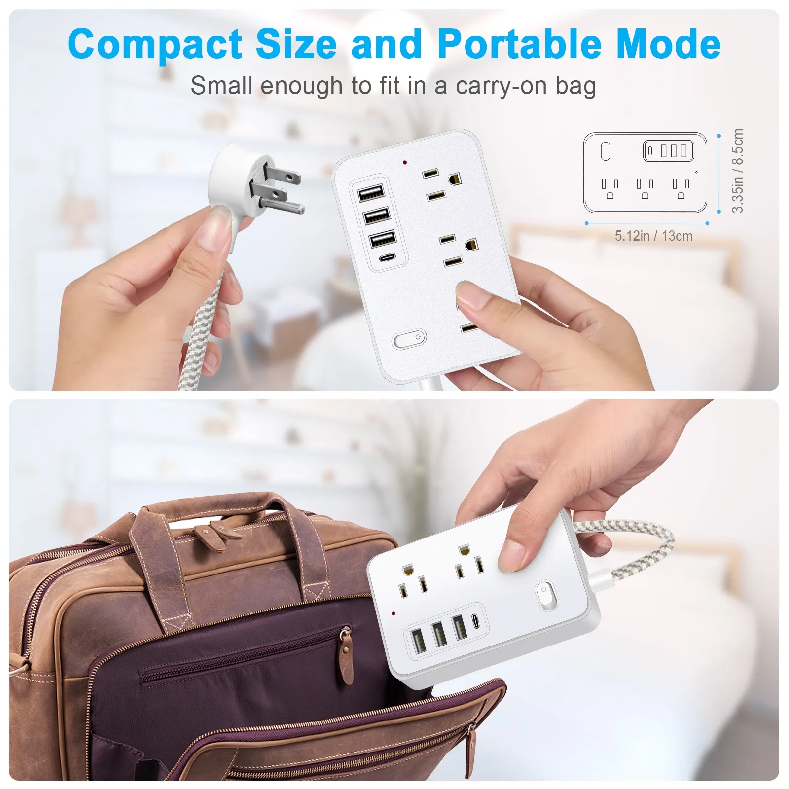 10 in 1 Power Strip Outlet Extender 3