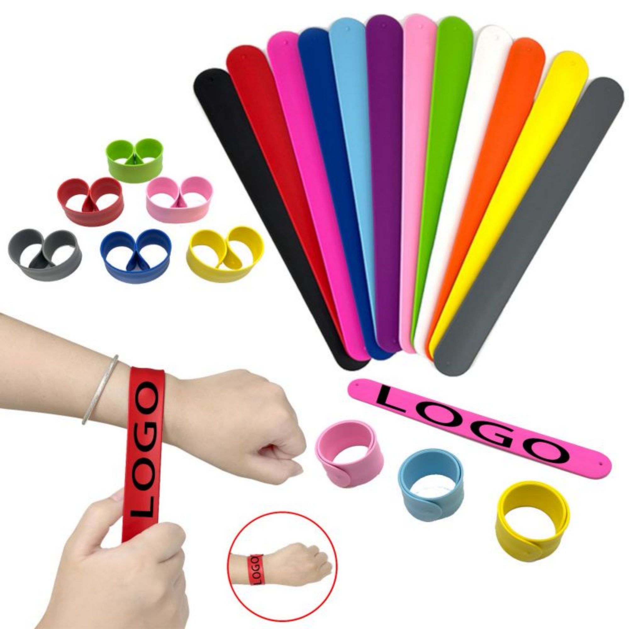 Colorful Silicone Slap Bracelet 2