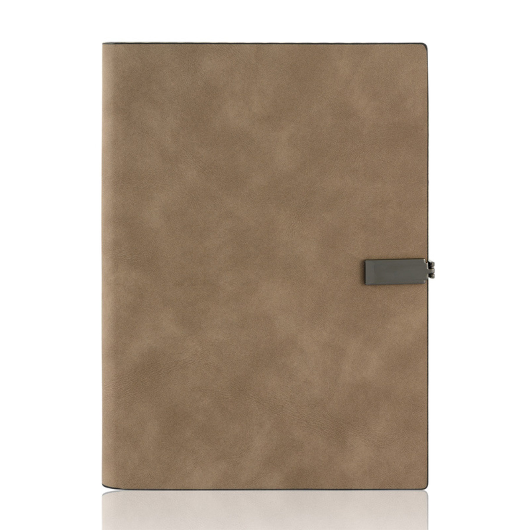 Suede Faux Sheepskin Notebook & Pen 4