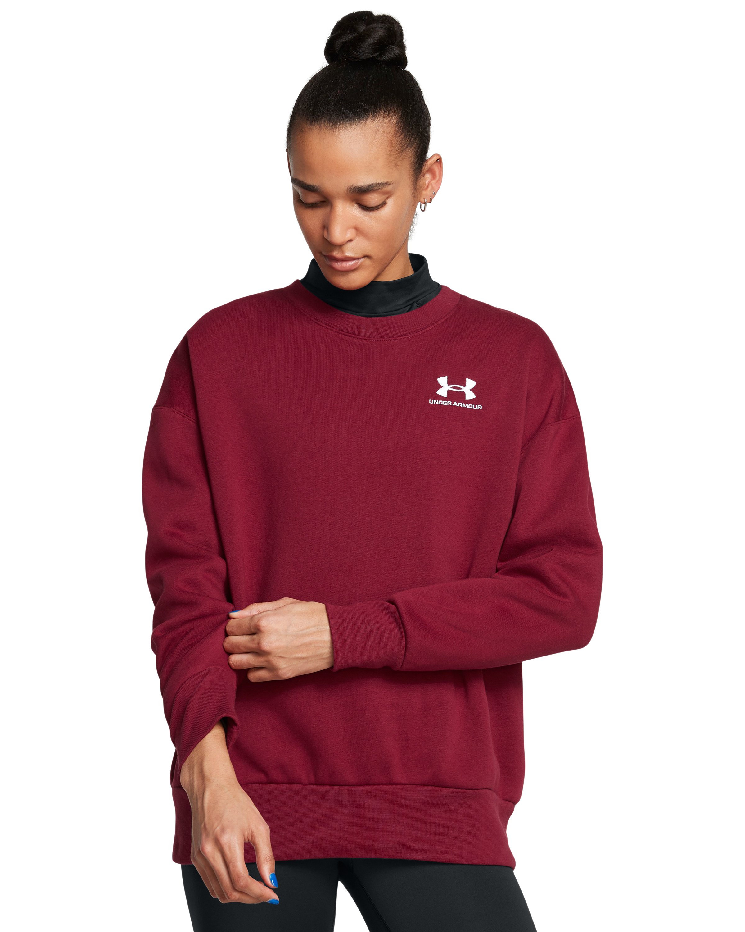 UA Icon Fleece Women's Oversized Crew 5