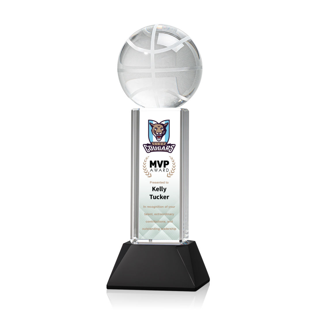 Basketball VividPrint™ Award on Stowe - Black 5
